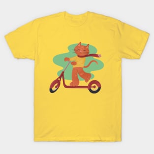 Scooter Cat T-Shirt
